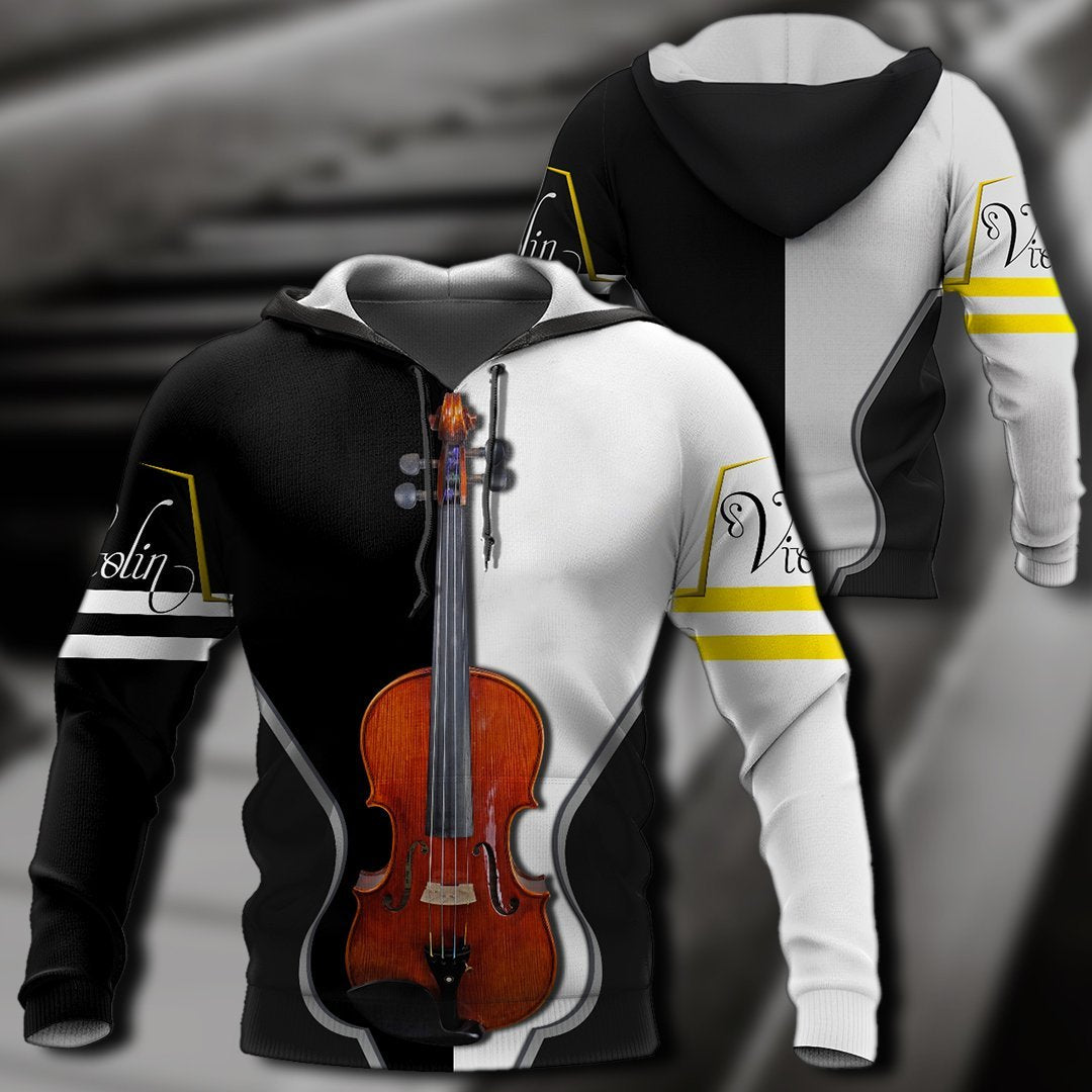 Violin music 3d hoodie full HG HAC281102-Apparel-HG-Zip hoodie-S-Vibe Cosy™
