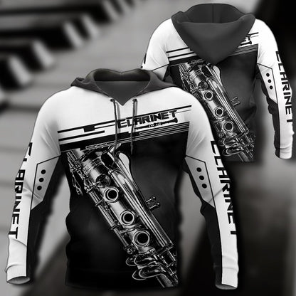 Clarinet music 3d hoodie shirt for men and women HG HAC31201-Apparel-HG-Zip hoodie-S-Vibe Cosy™