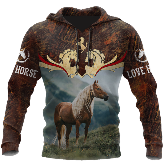 Love Horse 3D All Over Printed Shirts  Hoodie MP09082001S1