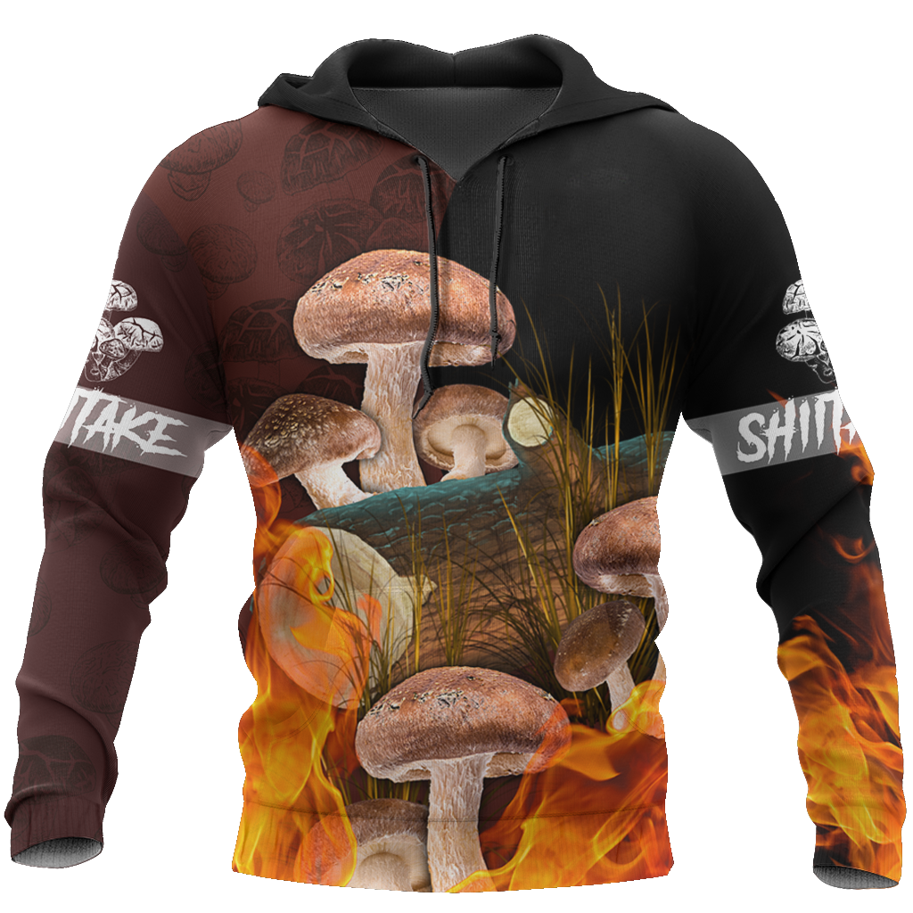 Beautiful Shiitake mushrooms 3D all over printing shirts for men and women TR0405201-Apparel-Huyencass-Hoodie-S-Vibe Cosy™