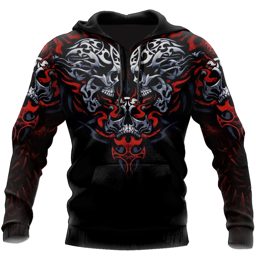 Awesome Confronting Skulls Hoodie For Men And Women MEI
