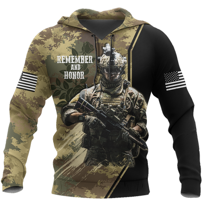 Memorial day Remember and honor the heroes who served to hold our flag high TR140401A-Apparel-Huyencass-Hoodie-S-Vibe Cosy™