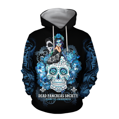 Diabetes 3d hoodie shirt for men and women HG HAC210301-Apparel-HG-Hoodie-S-Vibe Cosy™