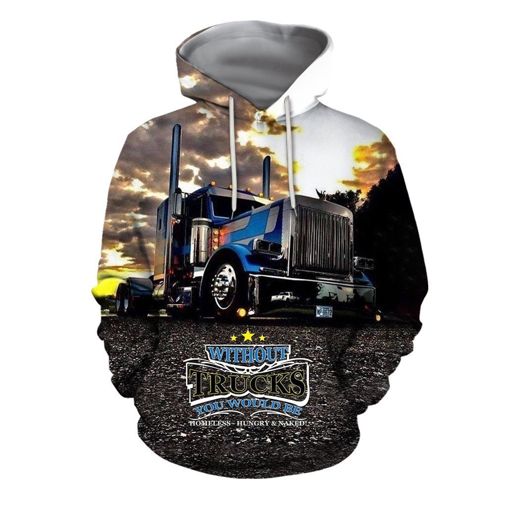 3D All Over Printed Truck Shirts And Shorts-Apparel-HP Arts-Hoodie-S-Vibe Cosy™