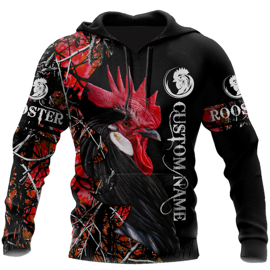King Rooster Customize 3D All Over Printed Unisex Hoodie ML