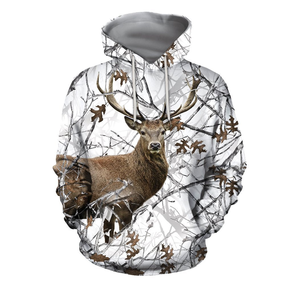 3D All Over Printed Camo Hunting Deer-Apparel-HP Arts-Hoodie-S-Vibe Cosy™