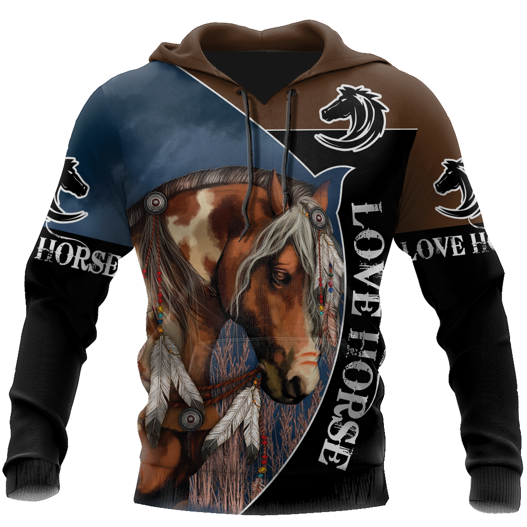 Beautiful Horse 3D All Over Printed Shirts For Men And Women TR2604200-Apparel-MP-Hoodie-S-Vibe Cosy™
