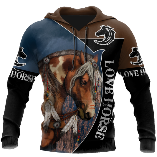 Beautiful Horse 3D All Over Printed Shirts For Men And Women TR2604200-Apparel-MP-Hoodie-S-Vibe Cosy™