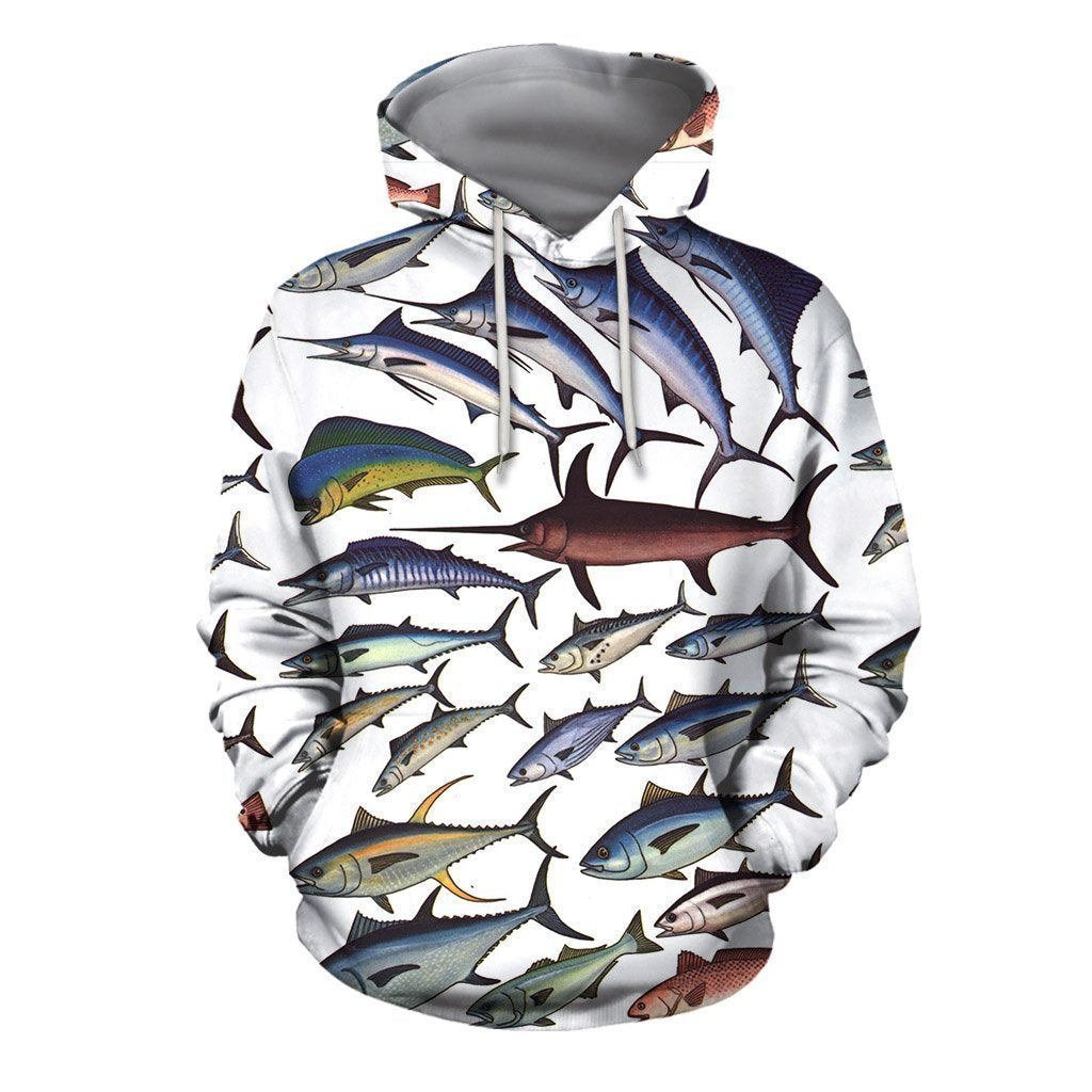 3D Printed Fish Clothes-Apparel-HP Arts-Hoodie-S-Vibe Cosy™