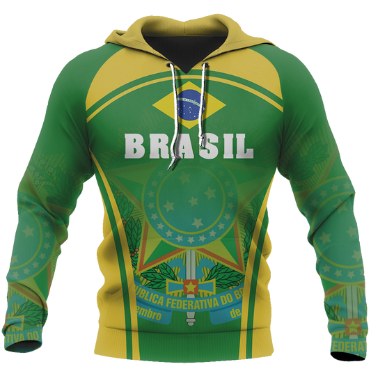 Brasil Hoodie - Sport Style-Apparel-Phaethon-Hoodie-S-Vibe Cosy™