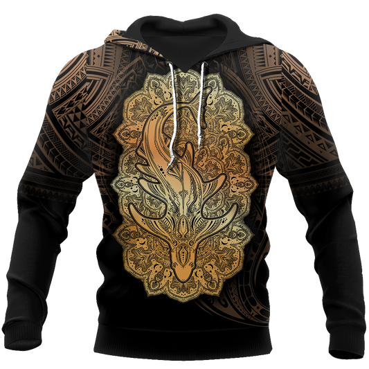 Wild Shark Polynesian 3d all over printed shirt and short for man and women JJ190202 PL-Apparel-PL8386-Hoodie-S-Vibe Cosy™