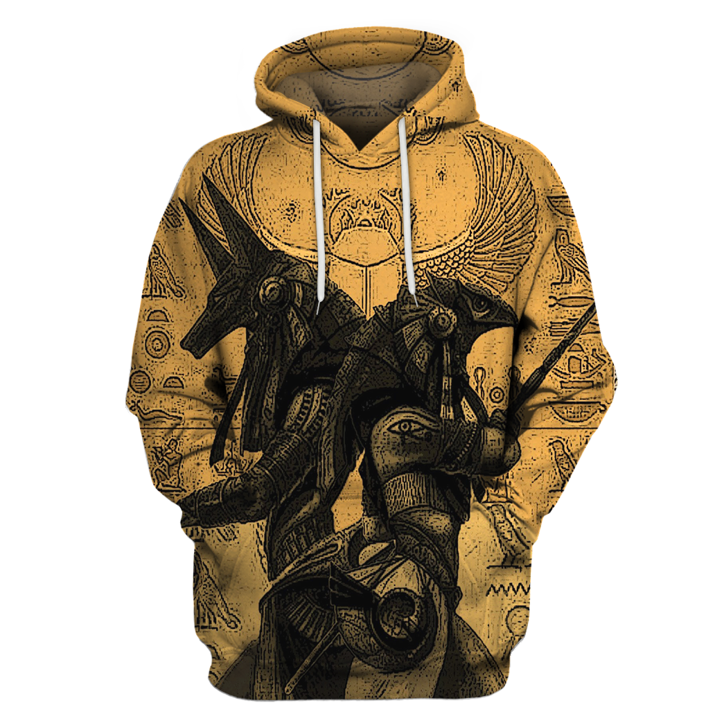3D All Over Print ANUBIS AND OSIRIS Hoodie-Apparel-MP-Hoodie-S-Vibe Cosy™