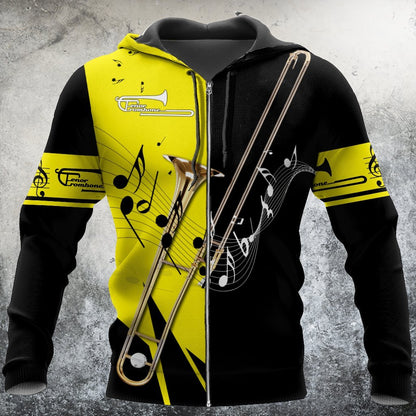 Teno trombone music 3d hoodie shirt for men and women HG HAC101205-Apparel-HG-Zip hoodie-S-Vibe Cosy™
