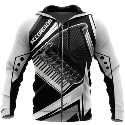 Accordion music 3d hoodie shirt for men and women HG HAC040201-Apparel-HG-Zip hoodie-S-Vibe Cosy™