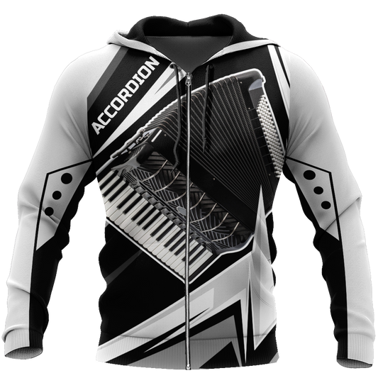 Accordion music 3d hoodie shirt for men and women HG HAC040201-Apparel-HG-Zip hoodie-S-Vibe Cosy™