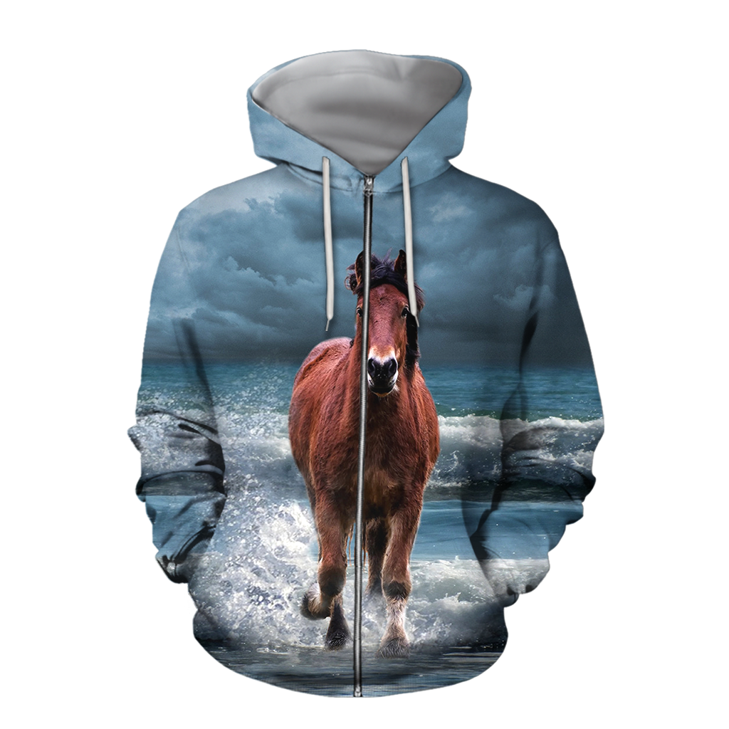 Love Horse 3D All over print for Men and Women shirt Pi020103-Apparel-NNK-Hoodie-S-Vibe Cosy™