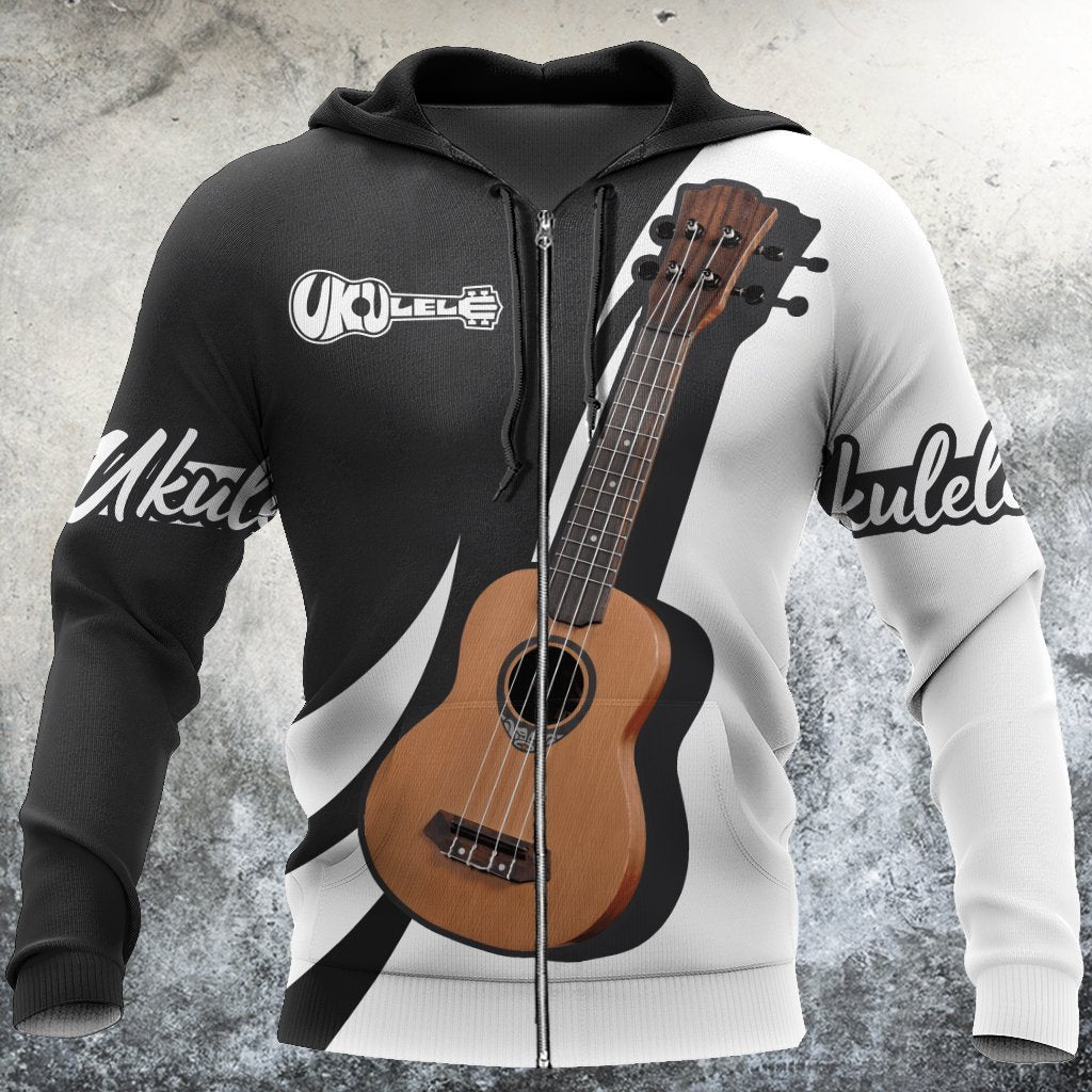 Ukulele music 3d hoodie shirt for men and women HG HAC28121-Apparel-HG-Zip hoodie-S-Vibe Cosy™