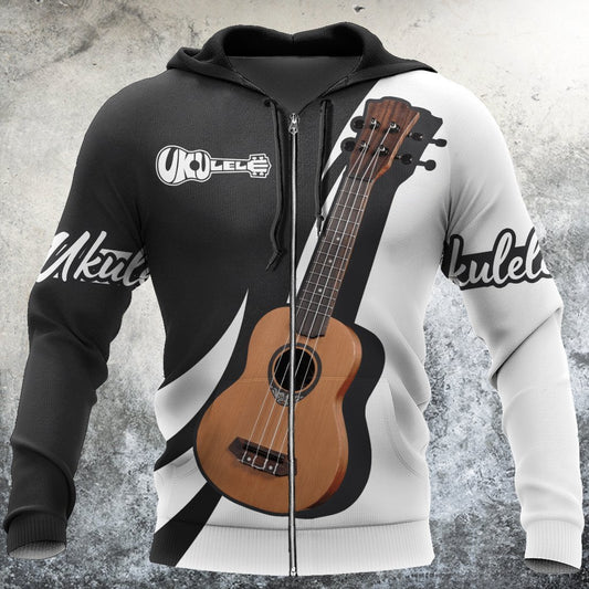 Ukulele music 3d hoodie shirt for men and women HG HAC28121-Apparel-HG-Zip hoodie-S-Vibe Cosy™