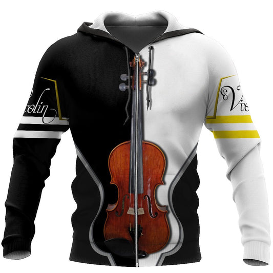 Violin music 3d hoodie full HG HAC281102-Apparel-HG-Zip hoodie-S-Vibe Cosy™