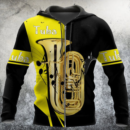 Tuba music 3d hoodie shirt for men and women HG HAC19121-Apparel-HG-Zip hoodie-S-Vibe Cosy™