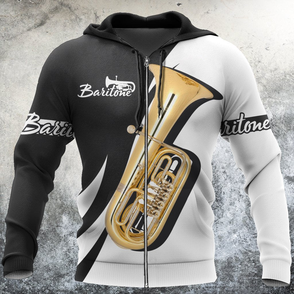 Baritone music 3d hoodie shirt for men and women HG HAC27128-Apparel-HG-Zip hoodie-S-Vibe Cosy™