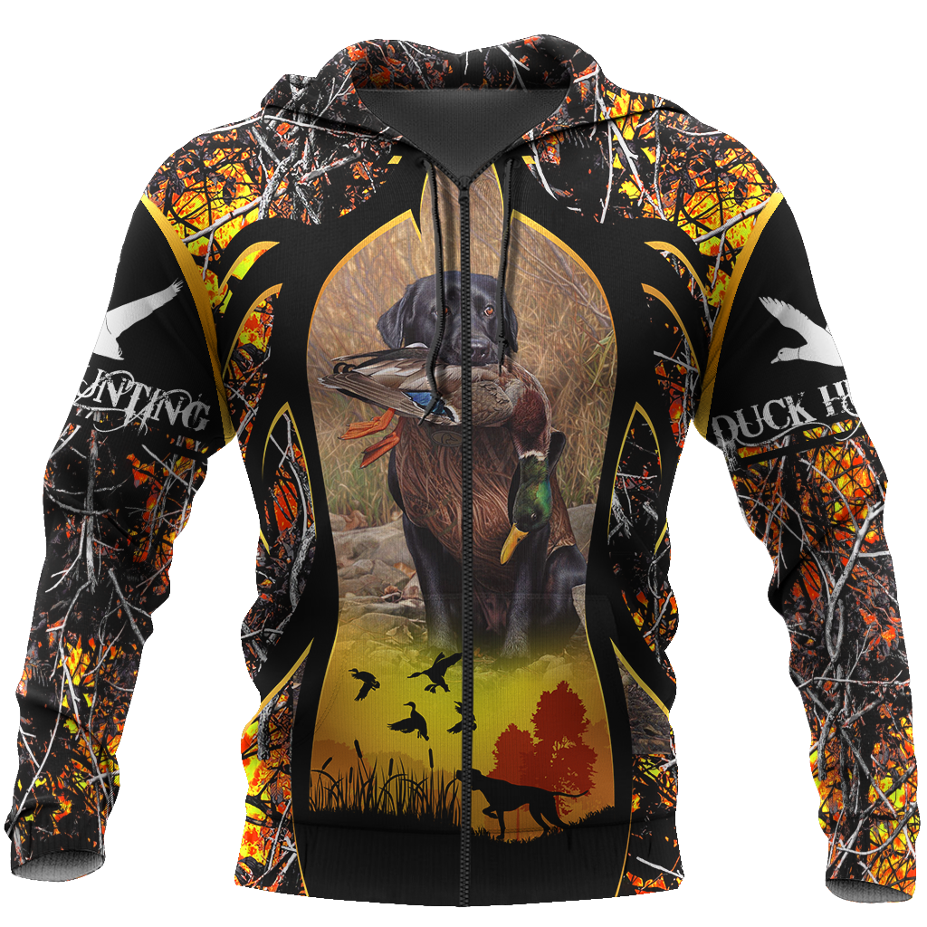 Mallard Duck Hunting 3D All Over Printed Shirts for Men and Women AM161101-Apparel-TT-Zipped Hoodie-S-Vibe Cosy™