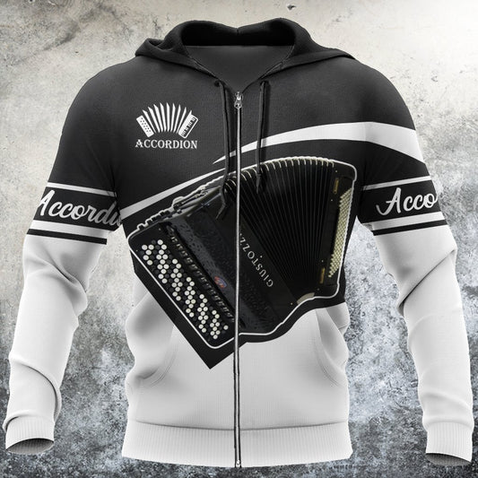 Accordion music 3d hoodie shirt for men and women HG HAC090101-Apparel-HG-Zip hoodie-S-Vibe Cosy™