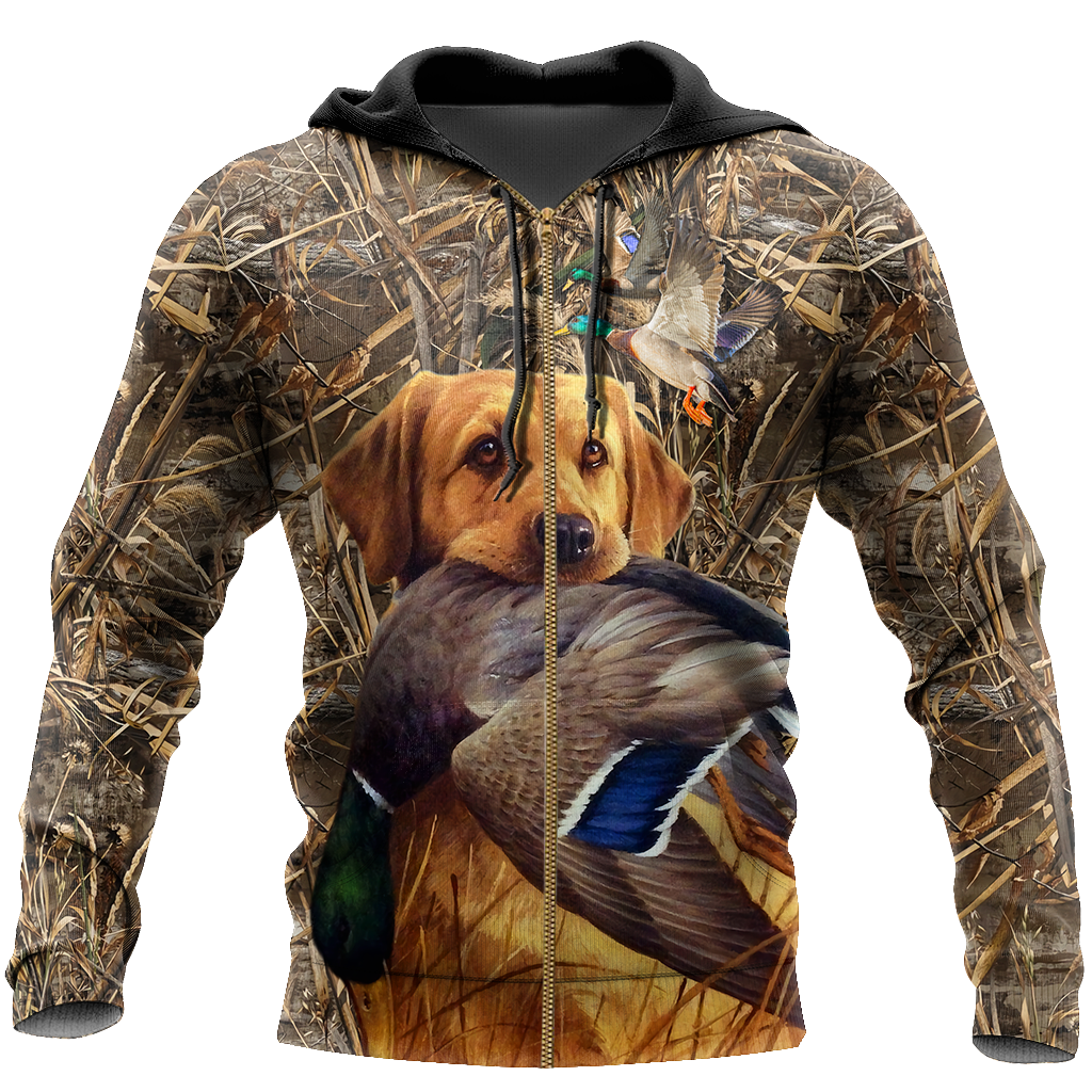 Mallard Duck Hunting 3D All Over Printed Shirts for Men and Women AM281001-Apparel-TT-Zipped Hoodie-S-Vibe Cosy™