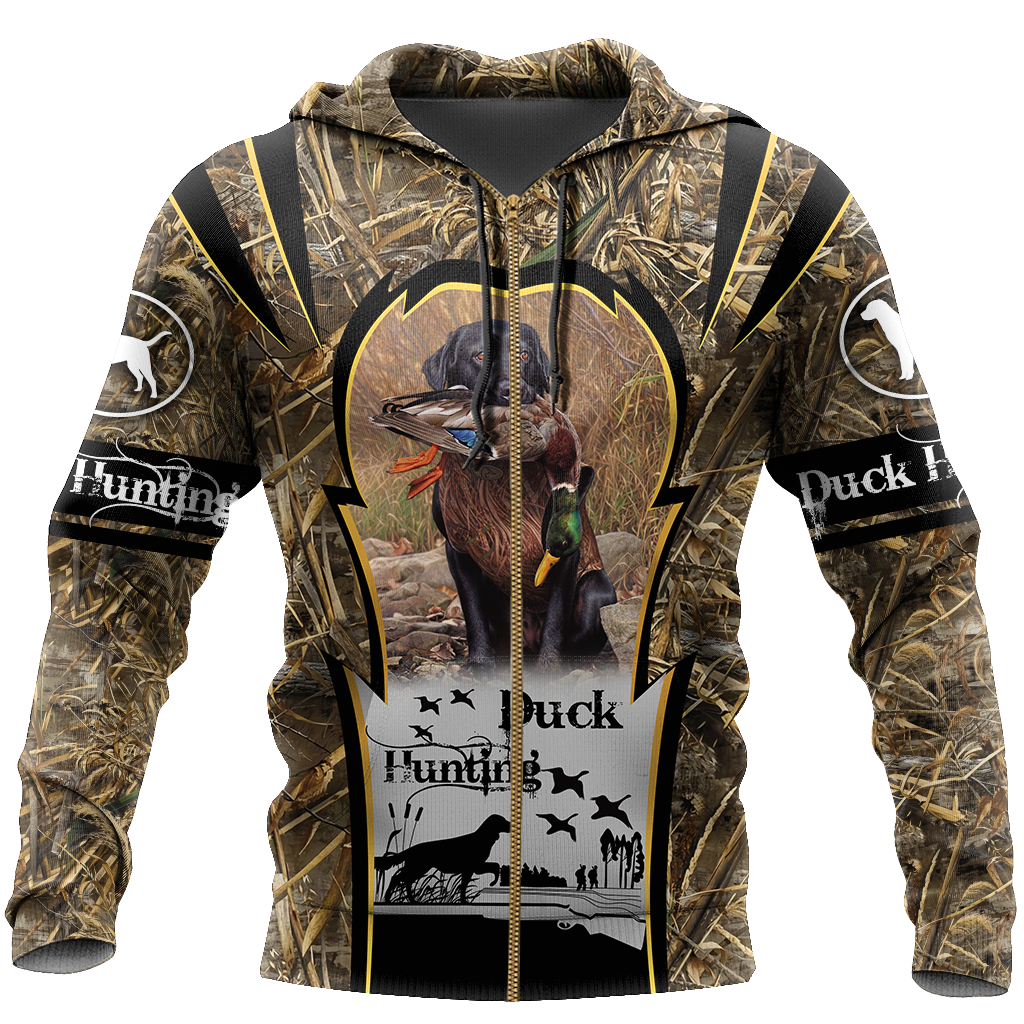 Mallard Duck Hunting 3D All Over Printed Shirts for Men and Women AM281002-Apparel-TT-Zipped Hoodie-S-Vibe Cosy™