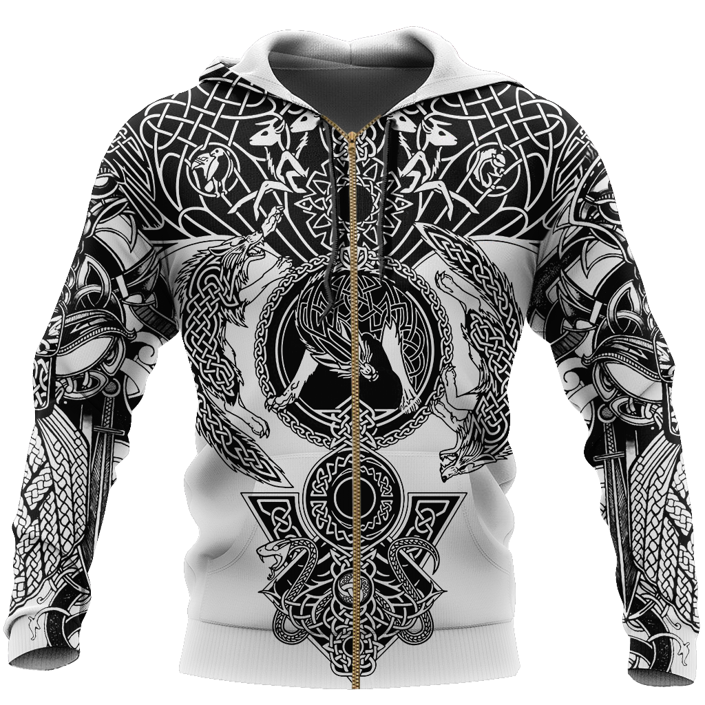 Viking Odin All Over Printed version 2.0 AM281004-Apparel-HP Arts-Zip-S-Vibe Cosy™