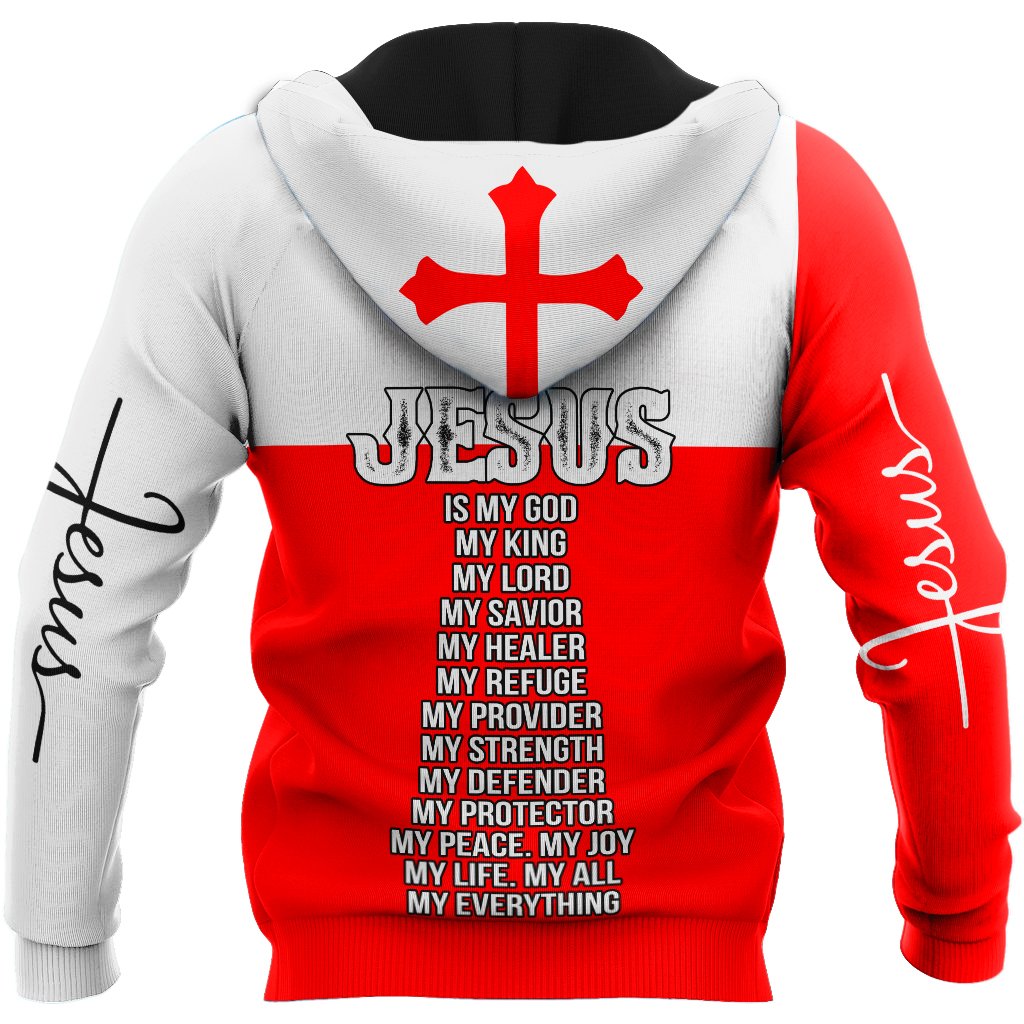 Premium Christian Jesus Custom Name 3D Printed Unisex Shirts