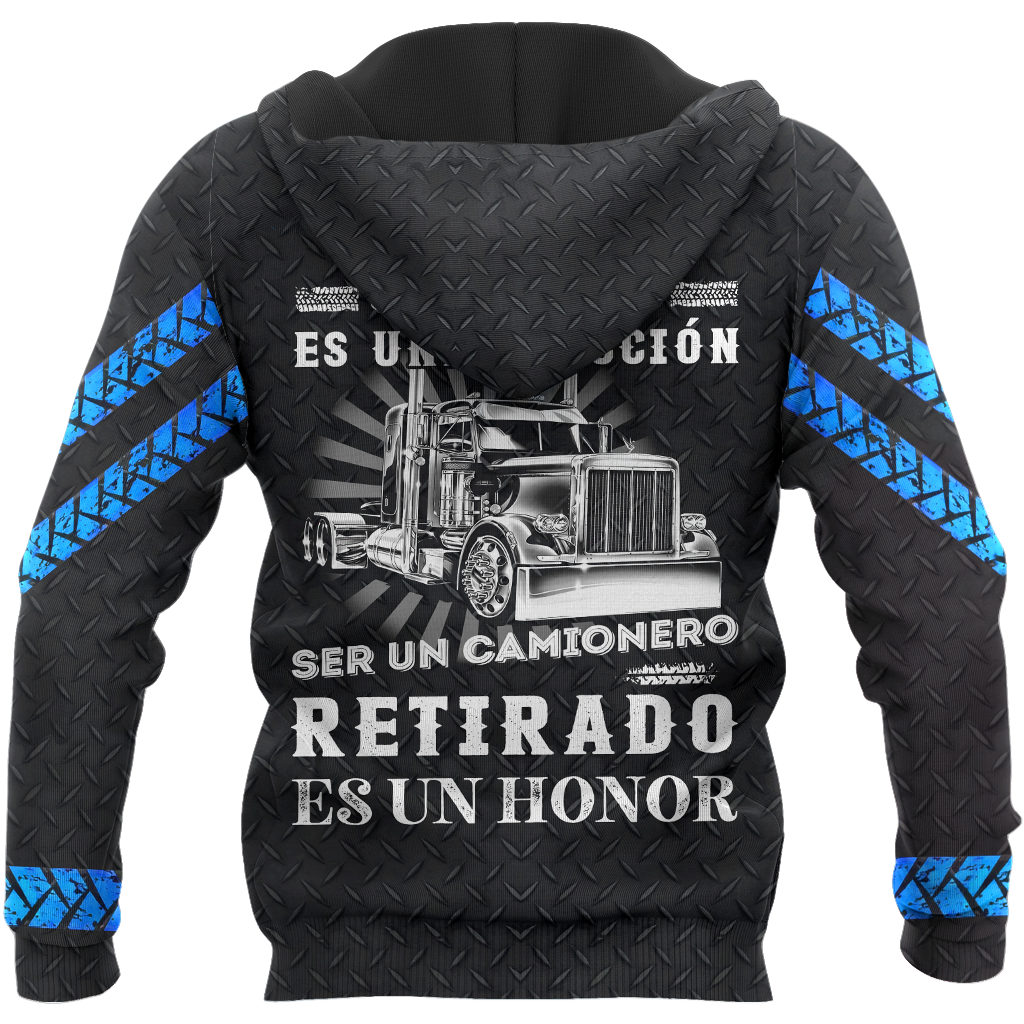 All Over Printed Trucker Hoodie MEI