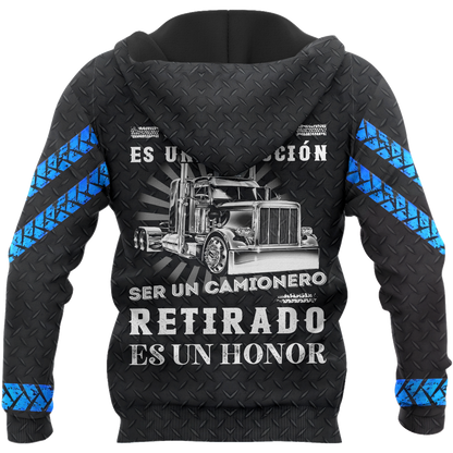 All Over Printed Trucker Hoodie MEI