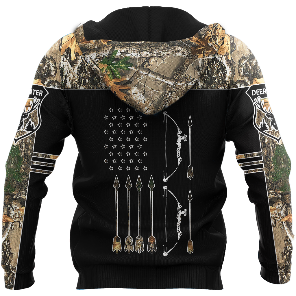 Bow Hunting Camo 3D All Over Printed Hoodie DL20262011