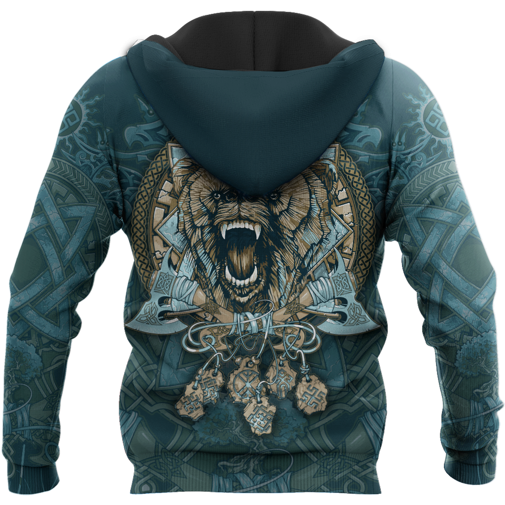 3D All Over Printed Bear Tribal Tattoo TR2910207PT