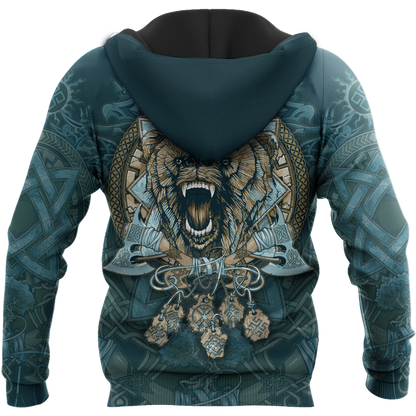 3D All Over Printed Bear Tribal Tattoo TR2910207PT