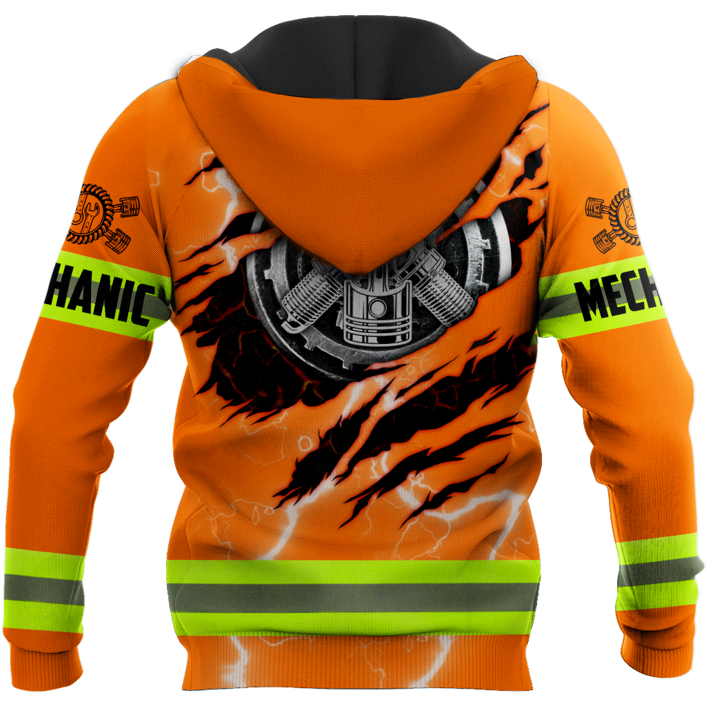 All Over Printed Mechanic Hoodie For Men and Women TRST1610202