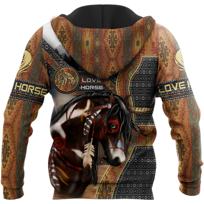 Native Horse 3D All Over Printed Hoodie For Men And Women TR1311206ND