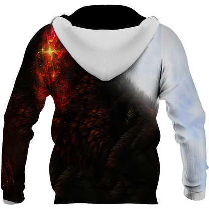 Wolf 3D All Over Printed Shirts For Men and Women JJ280401-Apparel-TT-Hoodie-S-Vibe Cosy™
