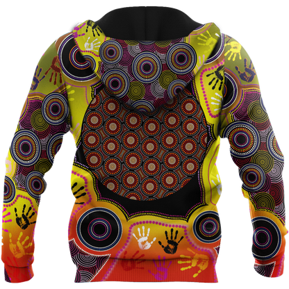 Aboriginal Indigenous Circle Dot Painting Hand Art Shirt For Men And Women