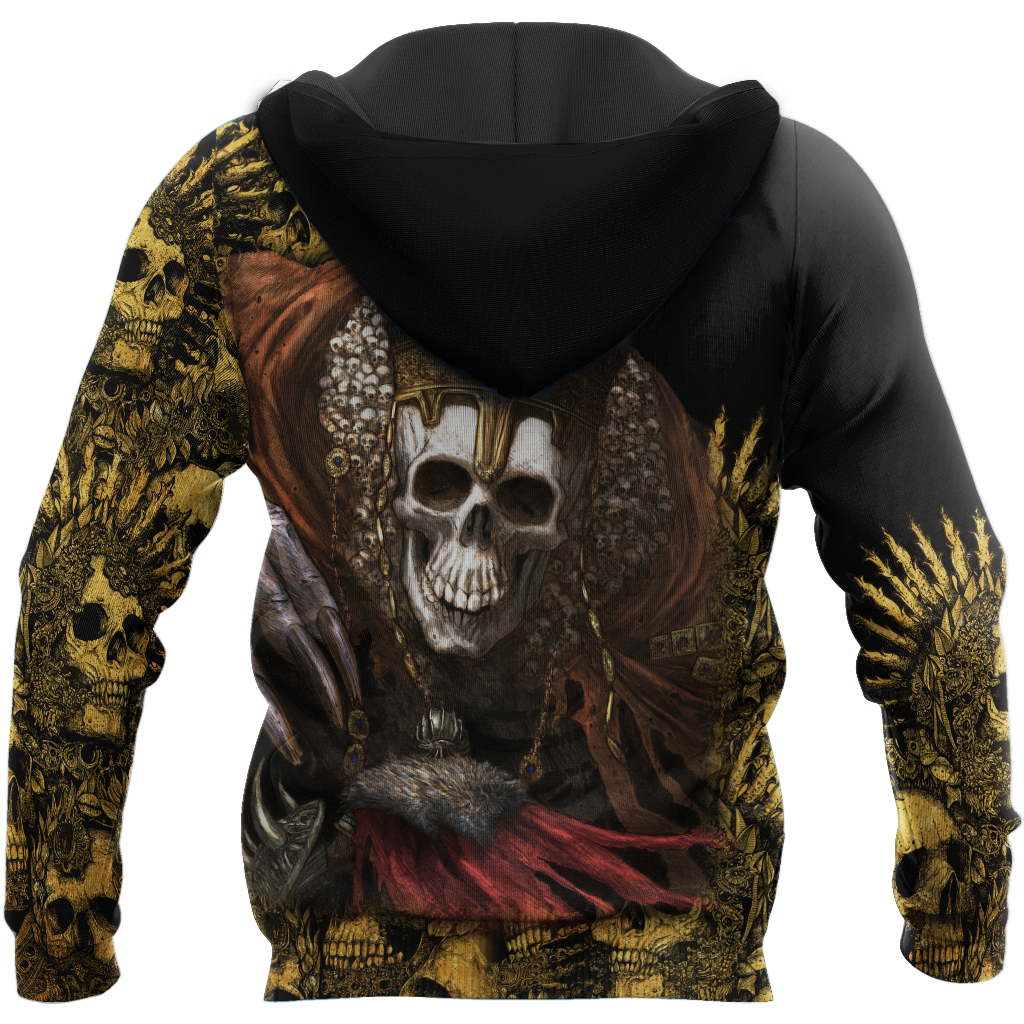 Unique King Skull Hoodie For Men And Women MEI