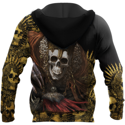 Unique King Skull Hoodie For Men And Women MEI
