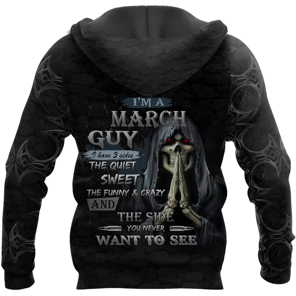 March Guy Skull 3D All Over Printed Shirts JJW27102009