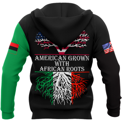 American grown with african roots 3d hoodie shirt for men and women HAC250601-Apparel-HG-Zip hoodie-S-Vibe Cosy™