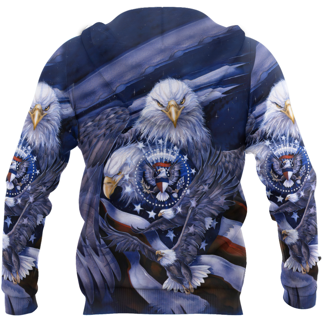 American Spirit Eagle 3D All Over Print  Hoodie DL20219