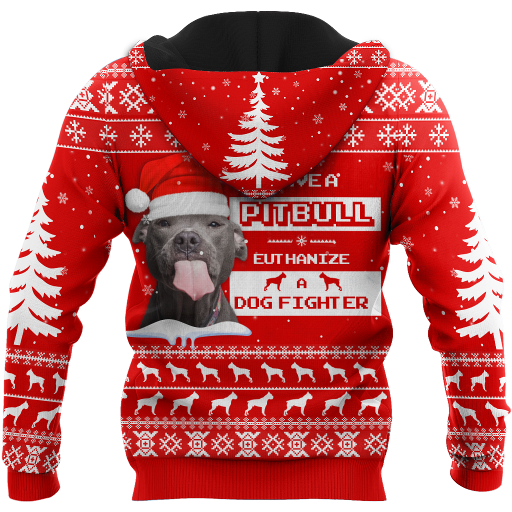 Save A Pit Bull Christmas Shirt for Men and Women NDD08102002