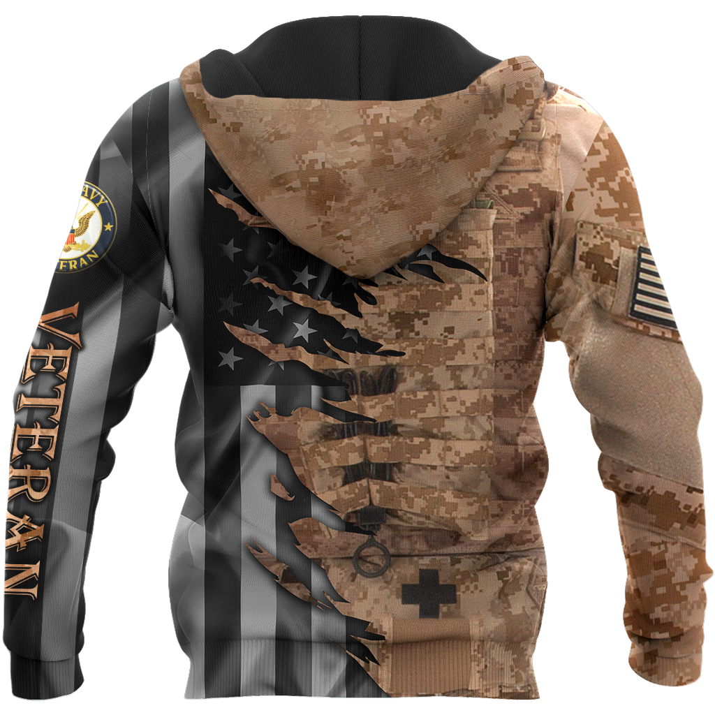 Proud to be US Navy Seal Veteran 3D All Over Printed Shirts For Men and Women HAC210802