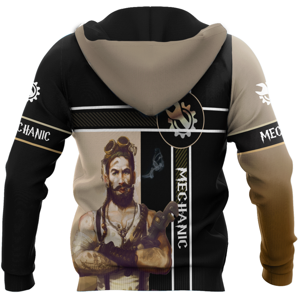 Mechanic Steampunk All Over Printed Hoodie For Men and Women HVT23102002
