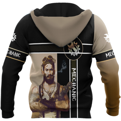 Mechanic Steampunk All Over Printed Hoodie For Men and Women HVT23102002
