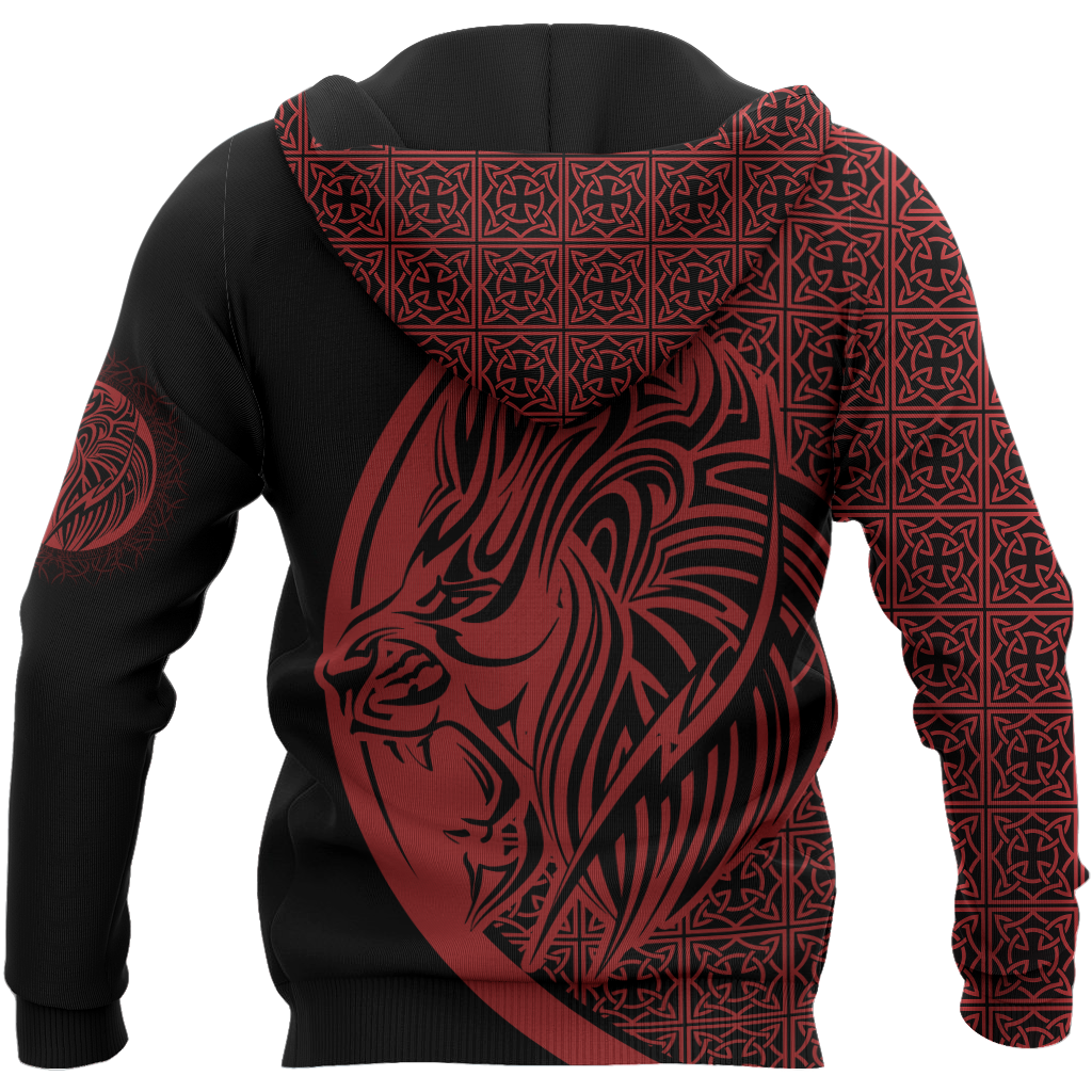 Lion Tattoo Hoodie T Shirt For Men and Women HAC080605-NM-Apparel-NM-Hoodie-S-Vibe Cosy™